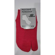 Palcové Ponožky Červené S (35-38)