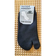 Palcové Ponožky Černé L (42-44)