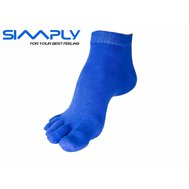 Ponožky prstové anatomické Simply - modré M